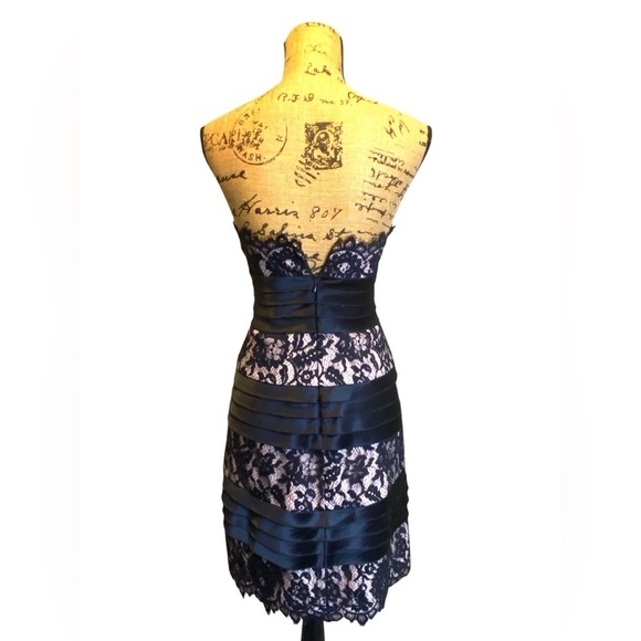 BCBGMAXAZRIA Lace Strapless Cocktail Dress Women’s Size 0 - Picture 4 of 16